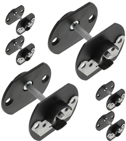 BESPORTBLE Lot de 6 Sets de Connecteurs à Goupille pour Canapé D’Angle Fixations Robustes en Métal Clips de Connexion Universels pour Meubles Modulables Accessoires de Quincaillerie pour