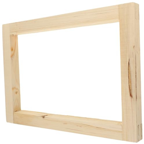 TOYANDONA Marco de Serigrafía de Madera Marco Reutilizable para Serigrafía DIY Portátil para Camisetas Bolsas y Tela Fácil Uso