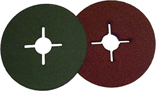 Juego de 25 discos abrasivos de fibra, diámetro de 125 mm