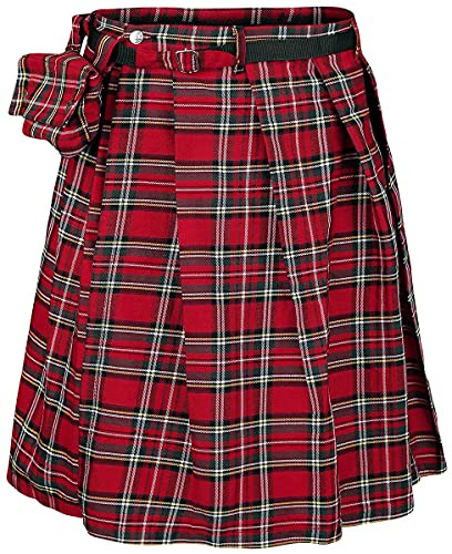 Banned Alternative Kilt Fear is Over Homme Jupe mi-Longue Rouge