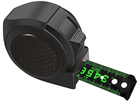 Metro a nastro in acciaio fluorescente, nastro di misurazione di precisione 3/5/7,5/10, con controllo di retrazione, nastro di misurazione autobloccante, strumento di misurazione preciso e facile