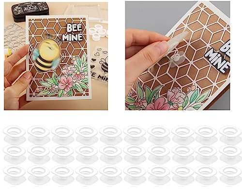 BAOFALI 30Pcs/Set Mini Action Wobbles,Self-Adhesive Springs,Small Wobblers Movers for for Card Making DIY Scrapbooking Arts Projects Handmade Crafts Scrapbooking Embellishments