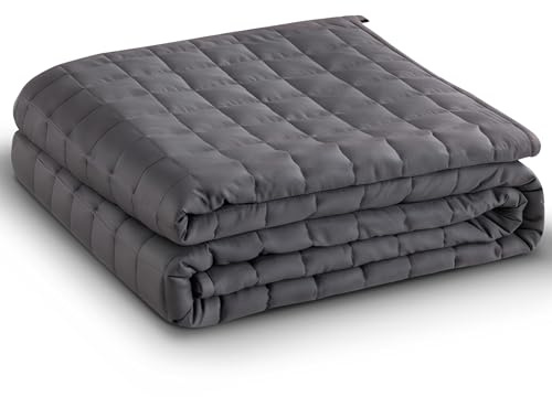 Comfeur Manta con peso 150 x 210 cm, 9 kg, manta terapéutica y manta pesada para dormir, edredón para dormir profundo y mejor descanso, manta pesada de 100% Oeko-Tex