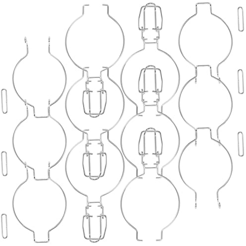 Baluue 10 Pezzi Fibbia in Acciaio Resistentes per Chiusura Ermetica Barattoli di Vetro Clip di Tenuta con Anello di Bloccaggio Rinforzato da Facile da Installare e Sbloccare per Ricambio