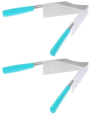 WATIIFUFU Lot de 2 Pinces à Gâteaux en Acier Inoxydable, Outil de Découpe de Gâteau Pratique et Résistant, Pince Alimentaire Multifonction Cuisine et Service, pour Couleur Aléatoire