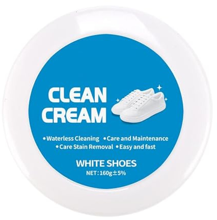 Dmrbiy White Shoes Clean Cream,Sin Necesidad De Enjuague White Shoe Cleaner,Multifuncional Crema Limpiadora De Zapatos Blanco,Limpieza De Alta Eficacia,Apto Para Muchas Superficies