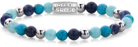 Rebel & Rose Damen-Armband Blue Summer Vibes 6 mm RR-60056-S-S