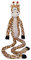 Nobby Plüsch Giraffe lang, mit Seil innen, 113 cm, 1 Stück