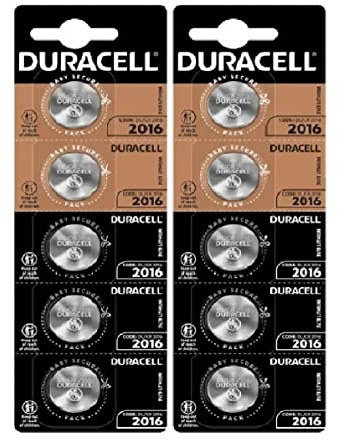 10X Duracell 2016 Lithium (2 Blister Da 5 Batterie) 10 Pile