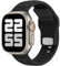 ELETTRONEO UC1 Armband für Apple Watch Band Ultra 2 49mm, Series 10 46mm, 9 8 7 45mm 41mm, SE 6 5 4 44mm 40mm, 3 2 1 42mm 38mm Damen Herren Sport Silikon Strap, Schwarz