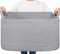 TIMEYARD Wäschekorb, Wäschesammler, Aufbewahrungskorb, Faltbarer Wäschekorb, Square Laundry Baskets, Geflochtener Korb, Wäschekorb Kinderzimmer, Aufbewahrungskorb Kinder für Spielzeug, 65L, Grau