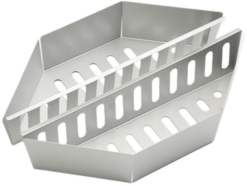 2 Pièces/ensemble Panier À Charbon En Acier Inoxydable-panier À Griller Pour Barbecue-grils De Bouilloire-support De Briquettes De Charbon Pour Une Chaleur Uniforme, Saveur Fumée-outil Accessoires