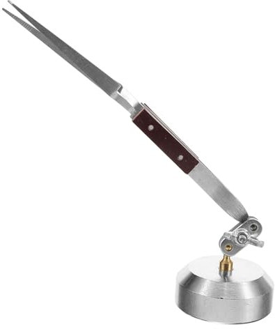 BAZEITFLOW Pinces à Souder Pincettes Multifonctions Petite Pince à Épiler De Table Outil De Soudage D'une Troisième Main Pince à Souder Pincettes En Métal Fabrication De Bijoux Acier Carbone