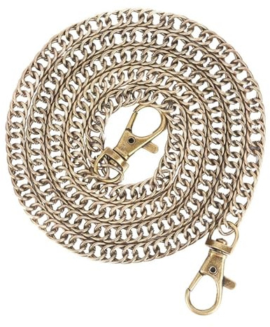 Handväska tygväska 100 cm, metallkedjor, gör-det-själv-väskkedja med spännen, axelväskor, remmar, handtag för Crossbody