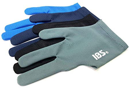 IBS Three Fingers Billard-Handschuh, Snooker-Queue, professionell, kühles Netzgewebe, 4 Farben