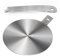 LEUOVE Induction Plate Adapter for Glass Cooktop Heat Diffuser for Electric Gas Glass Stove with Detachable Handle, 14cm