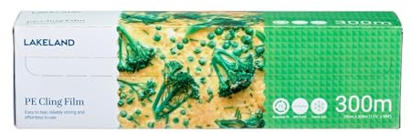 Lakeland Jumbo PE Cling 29cm x 300m – Recyclable & Strong Use in Fridges Freezers & Microwaves