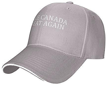 KWQDOZF Make Canada Great Again verstellbare Baseballkappe für Damen und Herren Klassische Flache Dad-Mütze Schwarz