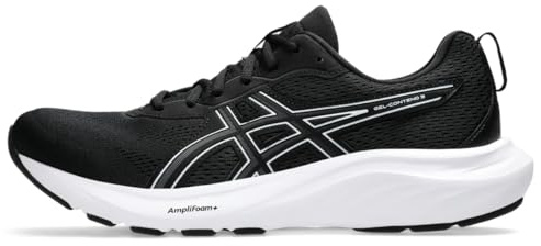 ASICS Men's Gel-Contend 9 Running Shoes, 10, Black/White