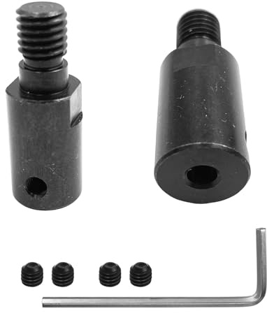 Winwill 2 pezzi Smerigliatrice angolare albero motore accoppiatore M10 8mm manicotto sega lama connettore per sega connessione lama accoppiamento giunto connettore accoppiatore manicotto accessori