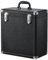 Vinyl Record Storage Case LP Storage Box Record Box Portable Album Collection Display Box Water Resistant Organizer Storage Holds 45 Valuable Records 7/10/12 Inch with Mesh Bag, Black