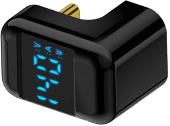 Adaptador tipo C con pantalla digital, adaptador tipo C con un ángulo de 180 grados | Adaptador angular de 180 grados tipo C hembra a macho tipo C - tipo C de 8K 60Hz Adaptador de tel fono