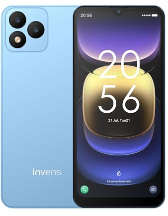 invens NOTE TK01 Android 12 4G Smartphone,16MP+5MP Camera, 4+32GB/256GB, 6.6 HD+ Display, 4250mAh Battery, Dual SIM, Face Unlock, OTG/GPS Unlocked Mobile Phone-Dark Blue