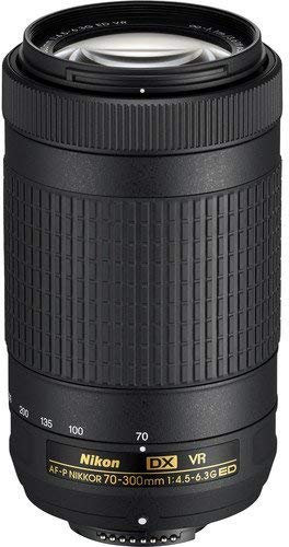 Nikon af-p DX Nikkor 70 – 300 mm f/4.5 – 6.3 g ed VR per fotocamere DSLR Nikon (Refurbished)