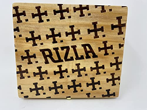 SUTUS OFFICIAL RIZLA WOODEN STORAGE BOX WITH ROLLING PLATFORM