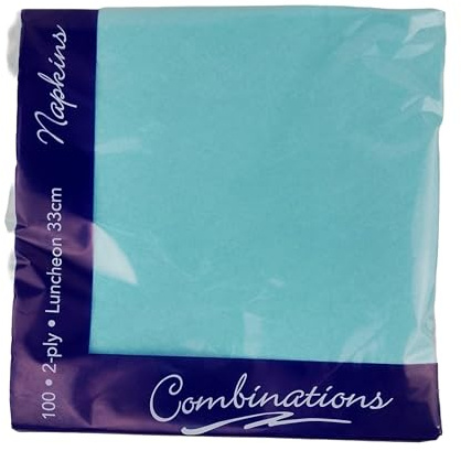 Cornflower Blue 33cm 2ply Disposable Luncheon Party Napkins - Pack of 100