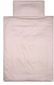 YENGAS Kinder-Bettwäsche-Set mit Reißverschluss 100x135 cm, einfarbig, 100% Baumwolle (Oeko-TEX), 2 Teilig, Baby Bettbezug und Kissenbezug 40x60cm, Unisex Bettwäsche-Set, Beige