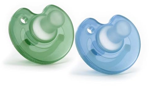 Chupete Soother, adecuado para UCI Neonatal, chupetes para prematuros y recién nacidos, chupetes de 100% silicona para recién nacidos (Lagune)