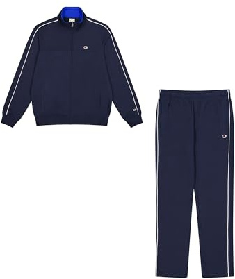 Champion Legacy - Sudadera con cremallera completa y logotipo para hombre, color azul (BS501), talla S, Azul (BS501), S