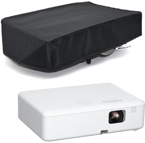 Projector Dust Cover COOSOO Projector Winter Cover for Ceiling Video Projector at Home Universal Projector Waterproof UV-Resistant Cover Oxford Cloth Black 32×23×8cm