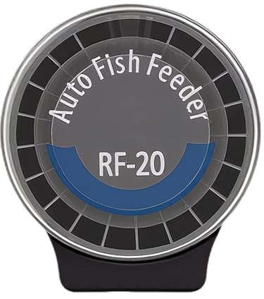 Distributore automatico di cibo per pesci – 21 scomparti per acquario, 6 timer, grande capacità, per tartarughe, betta, tetra, rana, gamberetti Axolotl, acqua salata, uso domestico e ufficio