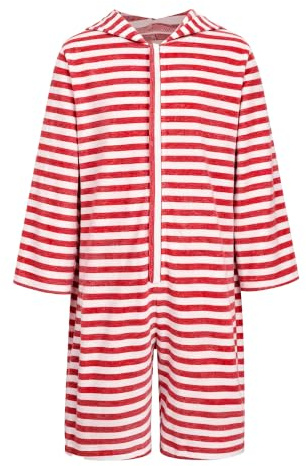 Sinleey Barn kombidräkt arbetskläder anti-utmattning sparkdräkt overall | Sommar avslappnad, dragkedja framtill, kort ben i ett stycke, fritid, anpassning för speciella behov, streetwear