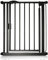 Safetots Druckmontage Selbstschließendes Treppengitter, Schmal, 68.5cm - 75cm, Mattschwarz, Automatisch Schließendes Babygitter, Sicherheitsbarriere für Kleinkinder, Einfache Installation