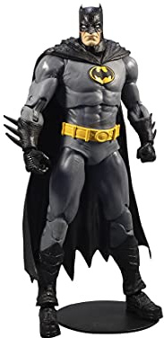 McFarlane Toys, DC Multiverse 17,78 cm Batman actionfigur, samlarobjekt DC Barman Three Joker serietidningsfigur med stativ bas och unikt samlarkort – åldrarna 12+