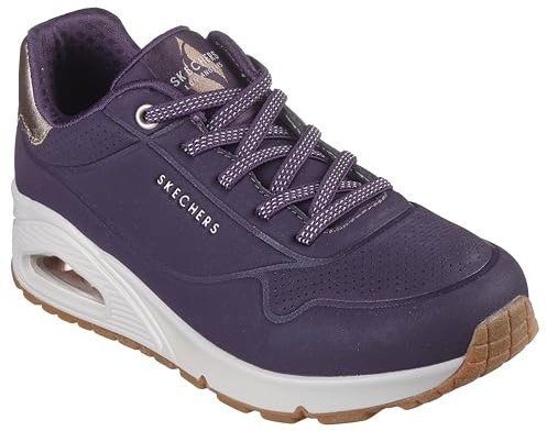 Skechers Femme Uno - Shimmer Away Basket, Violet, 41 EU