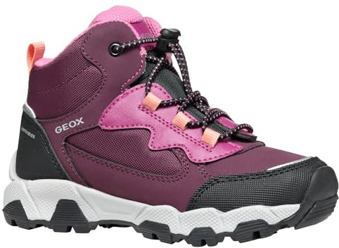 Geox Mädchen J Magnetar G. B ABX Sneaker, Rot, 35 EU