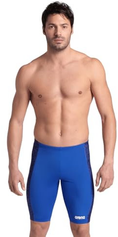 Arena Performance Men's Abstract Tiles Swim Jammer Bañador para Hombre, Royal/Team Royal, 18