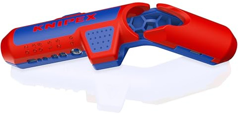 KNIPEX ErgoStrip PV Abmantelungswerkzeug, Abisolierwerkzeug, 135 mm, für PV-Kabel 4/6 mm², NYM-Kabel, Rundkabel 16 95 03 SB