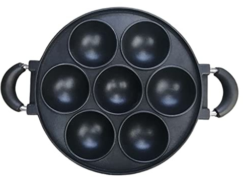 LUJIAXI Olla caliente de albóndigas, utensilios de cocina con 7 agujeros, platos para cocinar en casa, moldes para hornear, bandeja para hornear