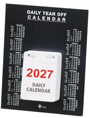 Janrax 2027 Daily Tear Off Desk Calendar - 150 x 185mm