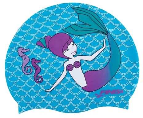 FINIS Mermaid Kids Swim Cap, 100% Silicone, Paradise