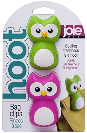 Joie Kitchen Gadgets 10117 Joie Hoot Bag Clips, Assorted, One Size, Set of 2 Pieces