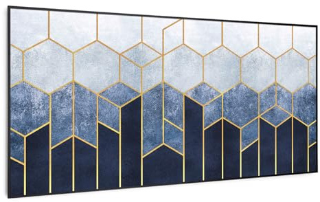 Klarstein Air Art Smart Stufa Elettrica Basso Consumo, Termoconvettore Elettrico da Parete 700W con Controllo IoT/WiFi App, Termosifone Elettrico a Muro, Pannello Radiante Infrarossi, Senza CO2