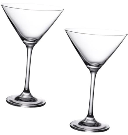 IWOWHERO Bicchieri Da Vino in Vetro 200 Ml Set Da 2 Calici Da Cocktail Per Bar e Casa, Per Feste, Matrimoni e Riunioni Familiari, Design Compatto Salvaspazio