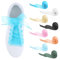 Nogeqi 10 Pares de Cordones de Satén Planos Anchos, Cinta de Organza para Zapatos Deportivos de Repuesto para Niños y Mujeres (10 Colores)