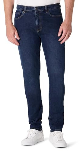Amazon Essentials Jean Slim Homme, Bleu Nuit Foncé Délavé, 34W / 34L
